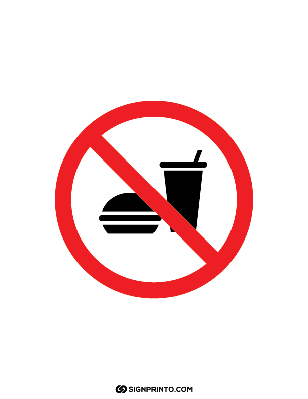 No Food Sign icon