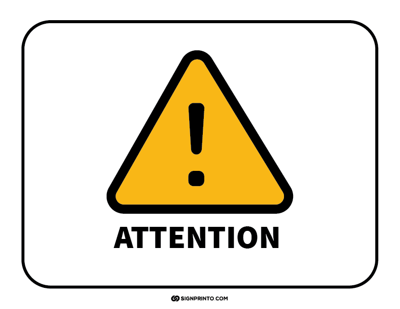 Attention Sign ICON