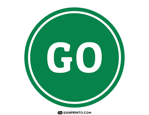 Go Sign Circle Design