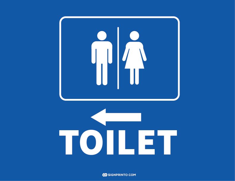 Toilet Sign A4 size Preview