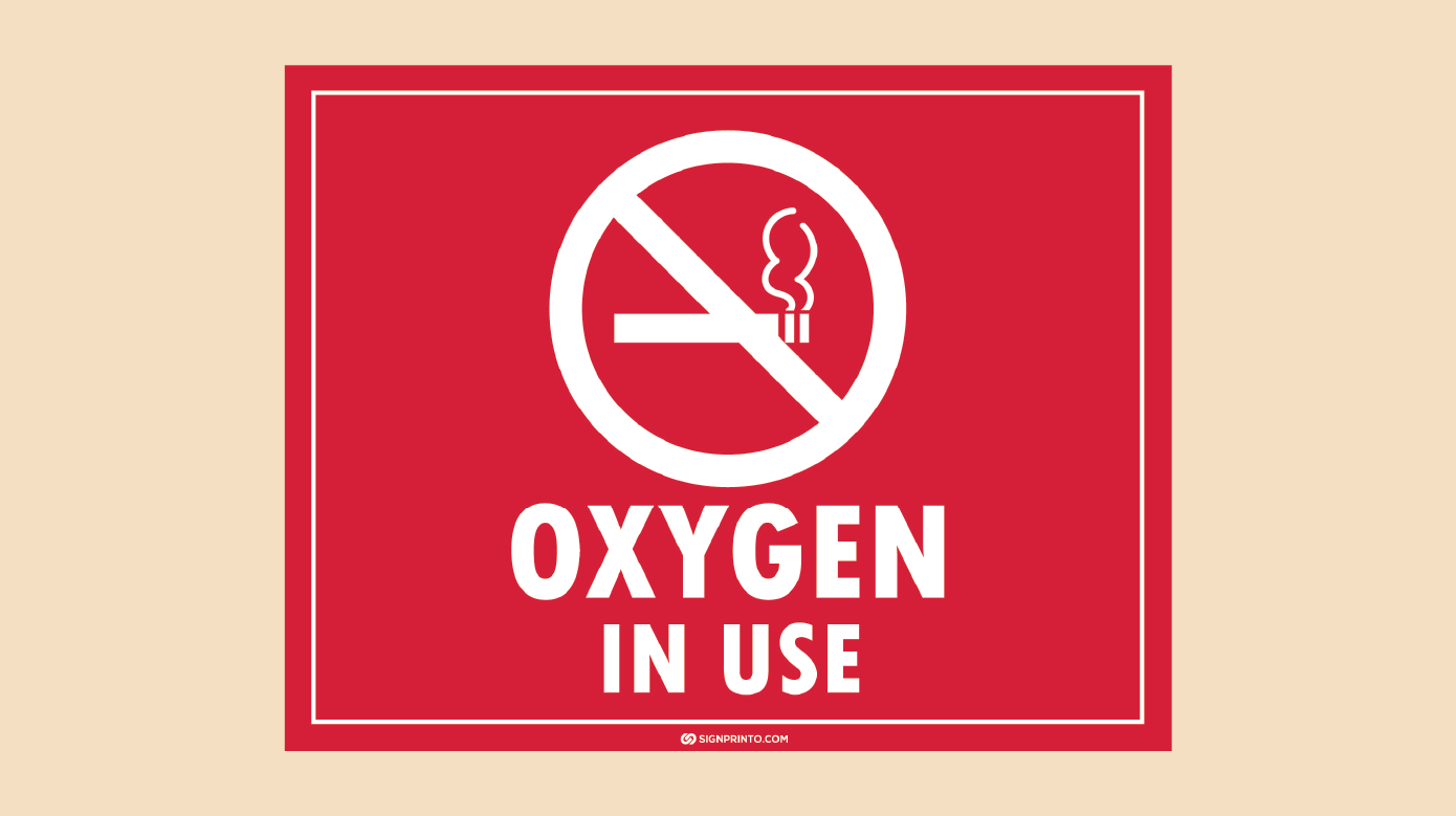 Oxygen In use Sign