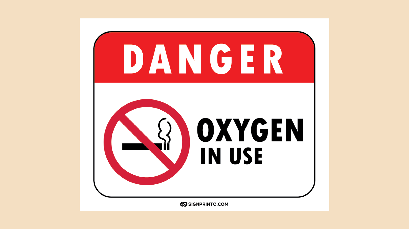 Oxygen In use Sign