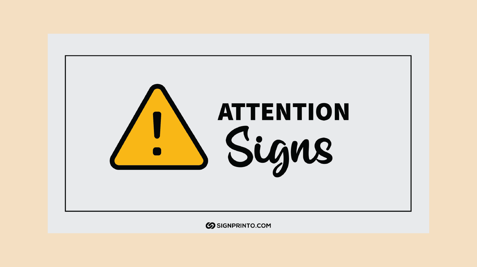 Printable Attention Sign