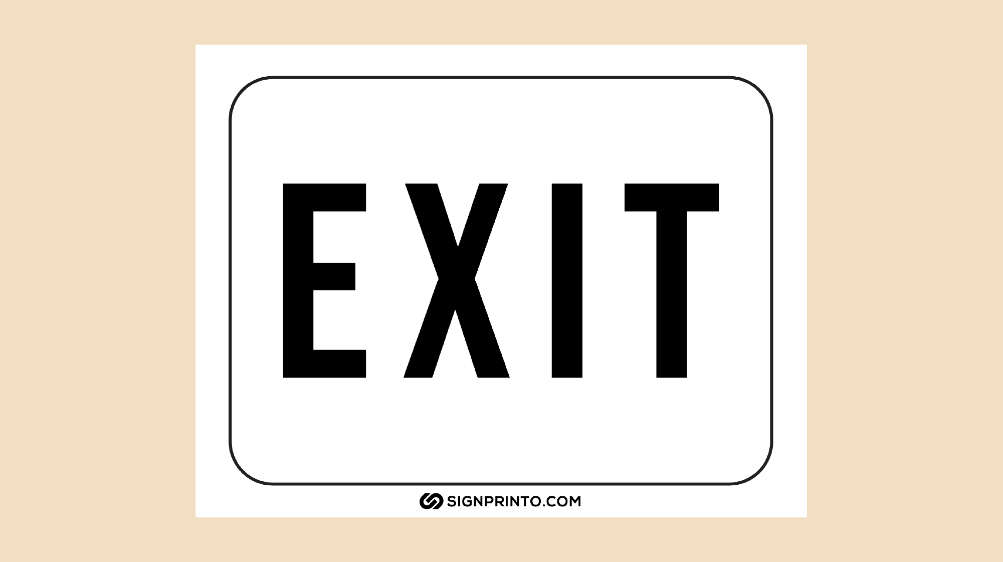 Exit Sign blac