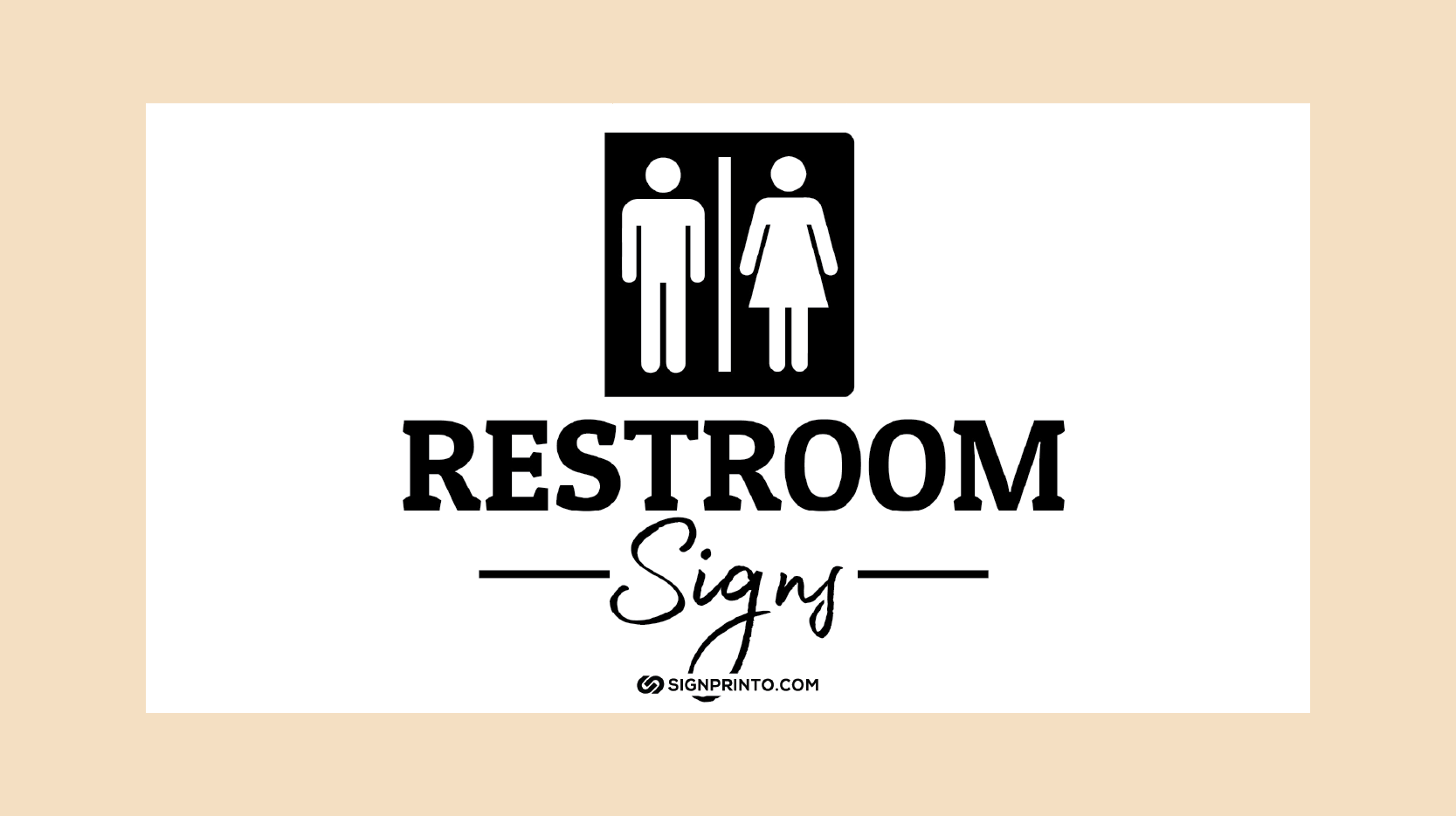 Rest Room Sign