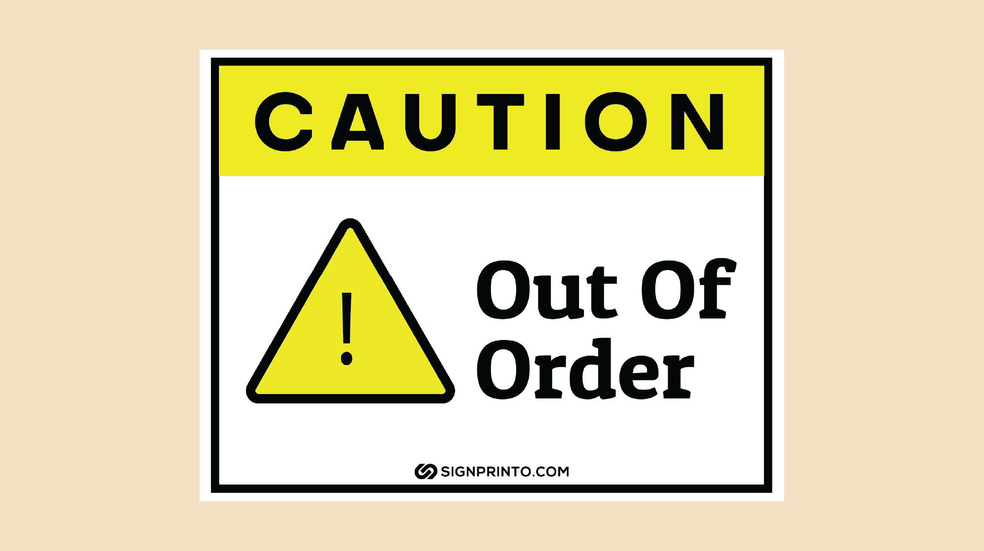 Sorry Out Of Order Sign