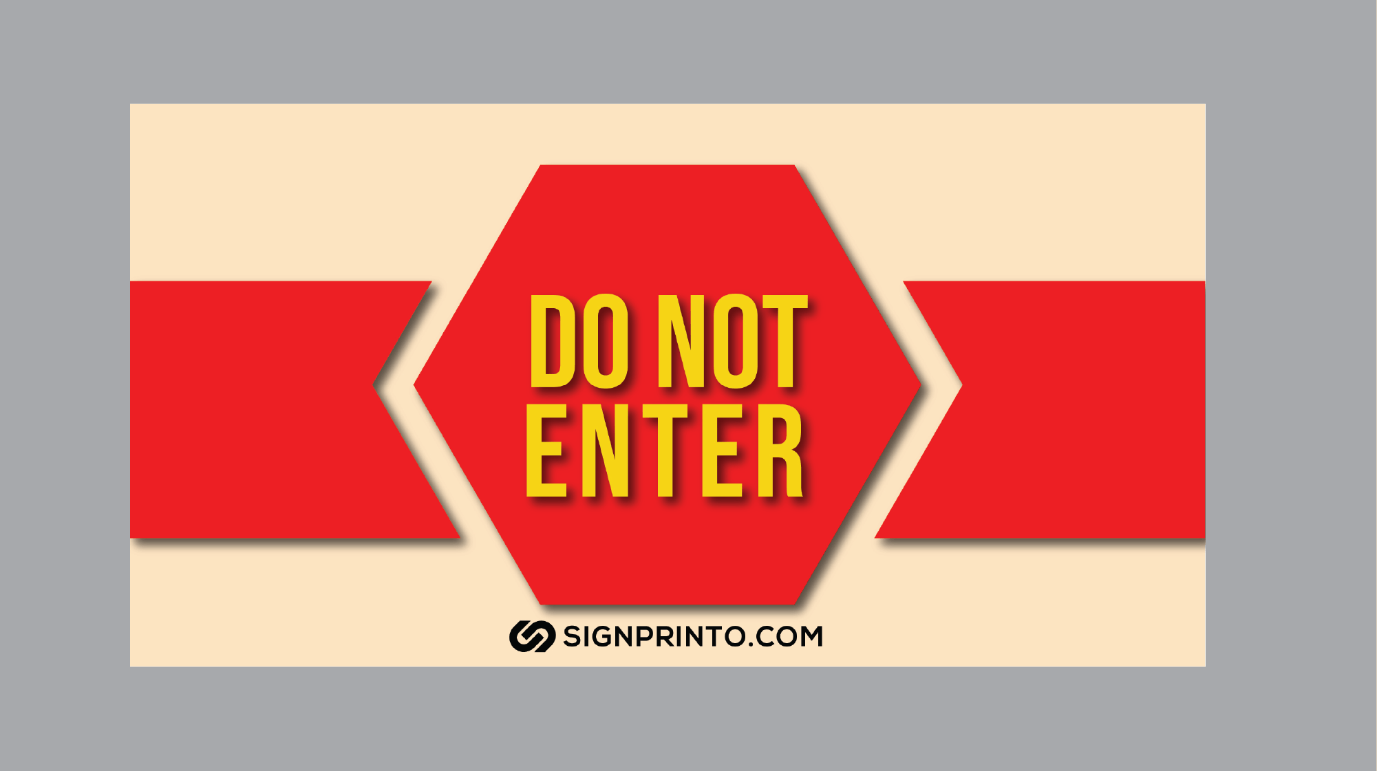 do not enter sign a4 printable