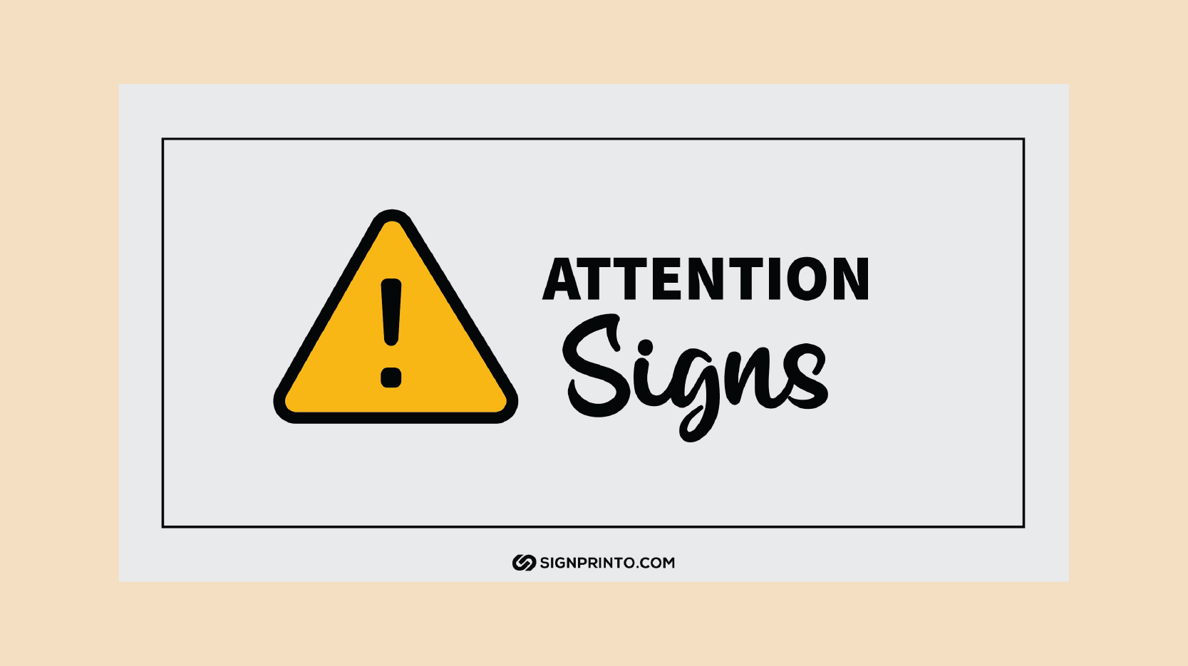 Attention Sign - Instant Attention (Download FREE Printable PDF)