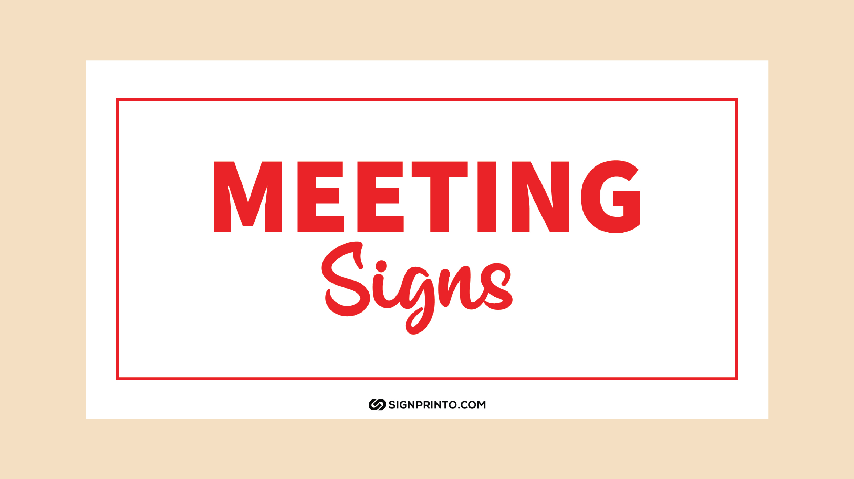 Printable In A Meeting Sign [Download PDF]