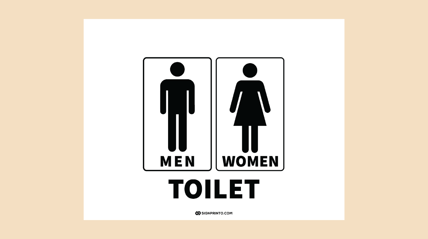 Download Toilet Sign Printable PDF