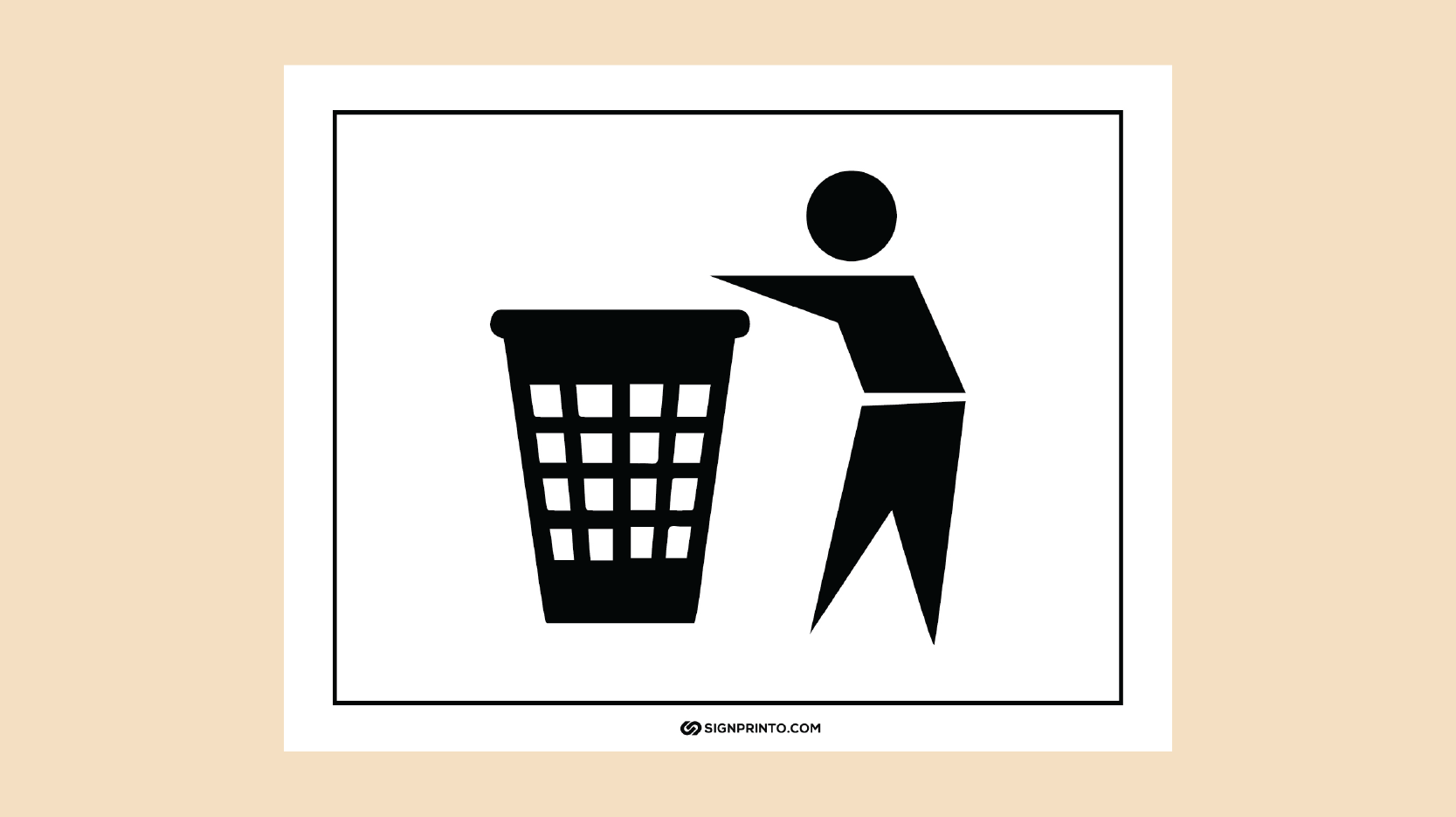 Trash Sign - Keep it Clean ( Download Free Printable )