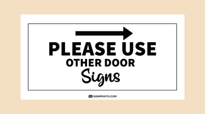 Please Use Other Door Sign Printable PDF FREE