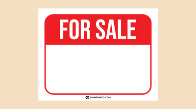 For Sale Sign FREE Printable PDF Printable For Sale Sign Red 1126 1