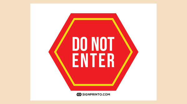 Do Not Enter Sign Collection - Download Free Printable Sign