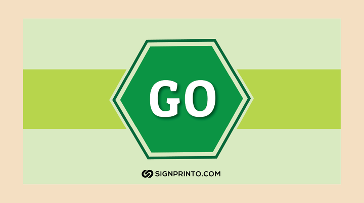 FREE Printable Go Sign PDF FREE Printable Go Sign PDF