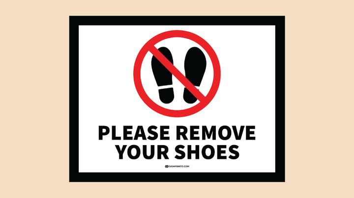 Download Please Remove Your Shoes Sign Printable PDF