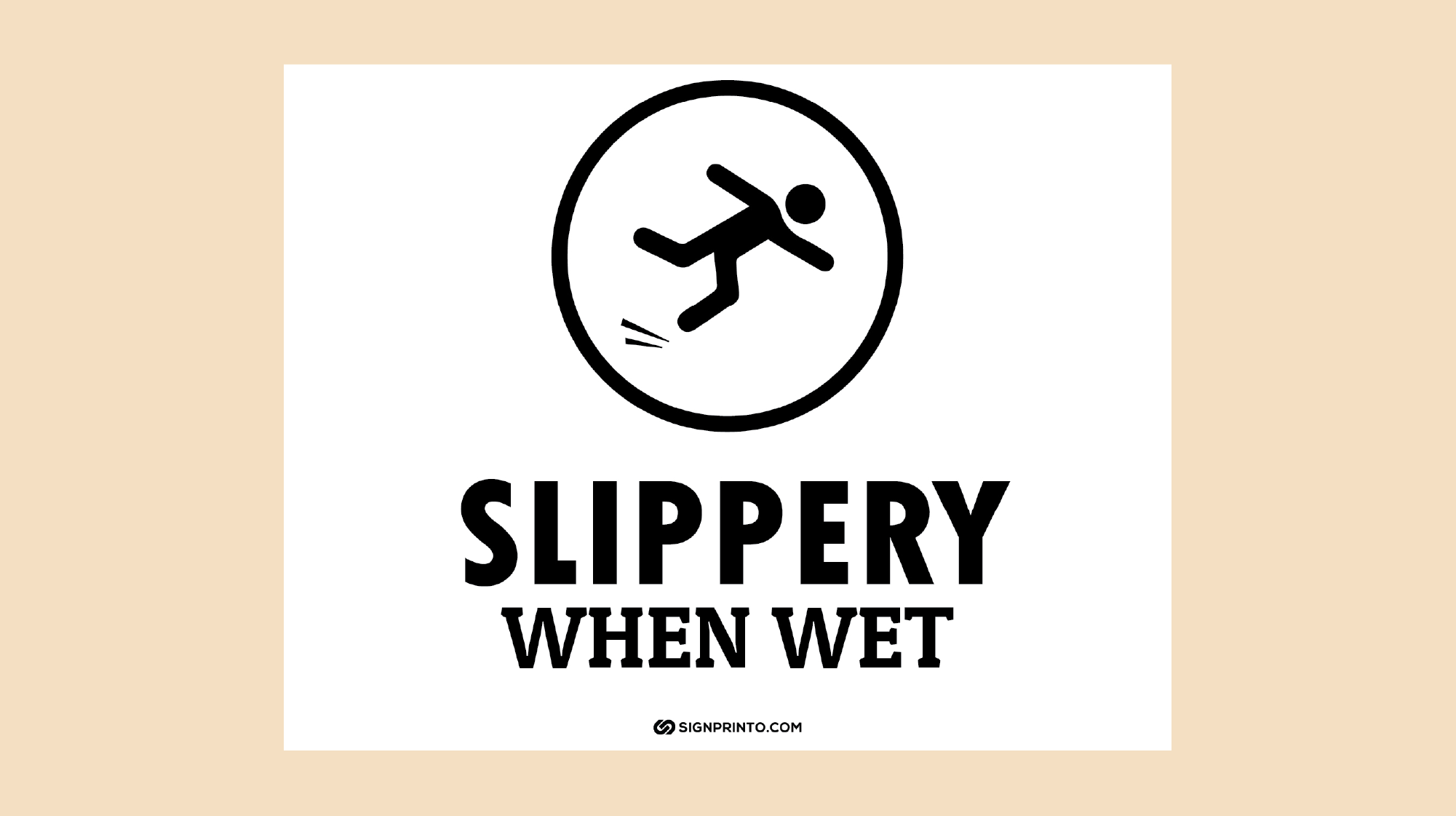 FREE PDF Alert: Slippery When Wet Sign - Download and Print