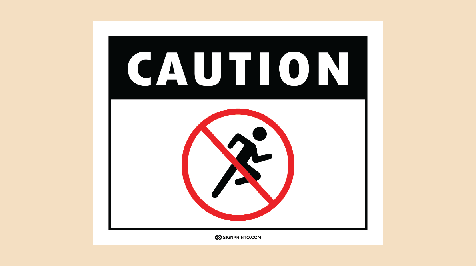 No Running Sign Download PDF