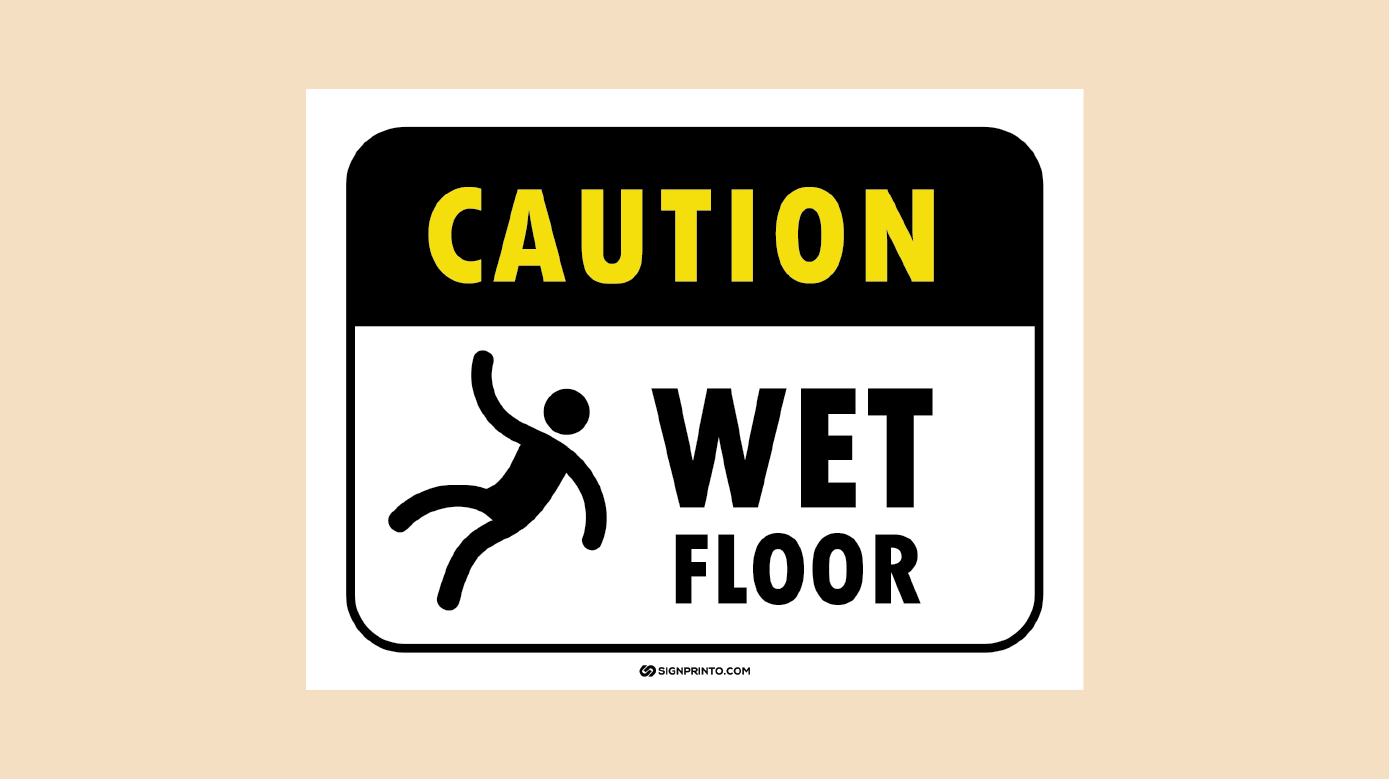 Stay Safe: FREE Wet Floor Sign Printable PDF Download