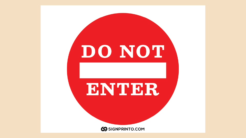 Keep Out: Exclusive PDF Do Not Enter Sign for Immediate Download