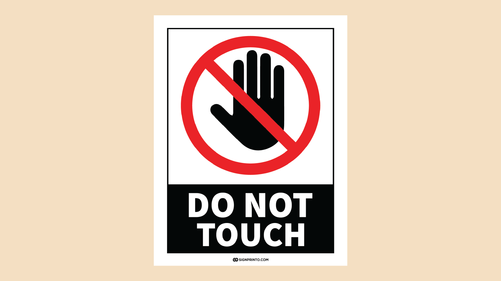 Do Not Touch Sign - Download Printable PDF