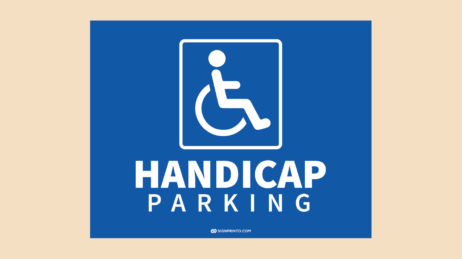 Handicap Parking Sign Download Free Printable PDF
