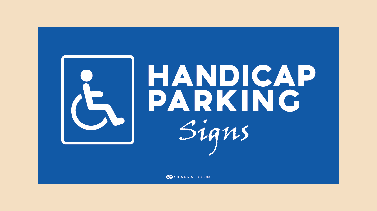 Handicap Parking Sign - Download Free Printable PDF