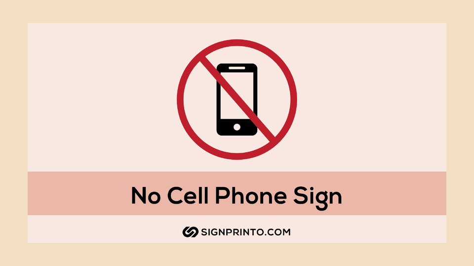 No Cell Phone Sign Free Printable PDF Collection