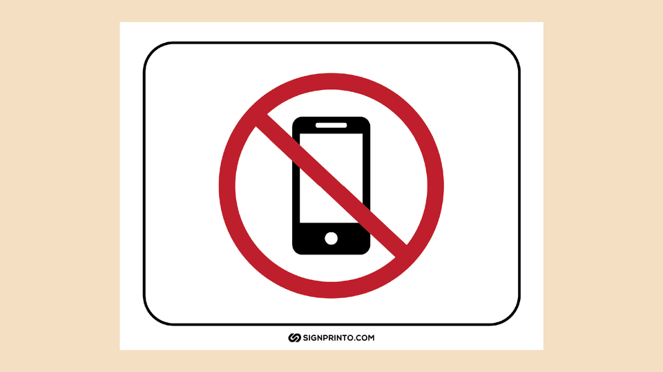 No Cell Phone Sign ICON [pdf]