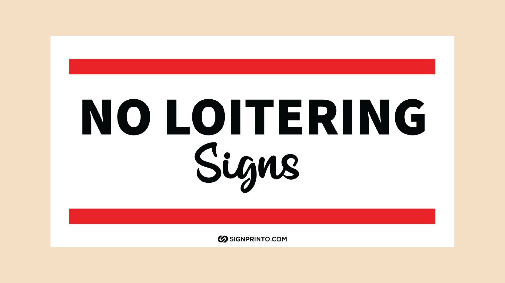 No Loitering Sign : Keep It Moving ( Download Your  Free Printable PDF )