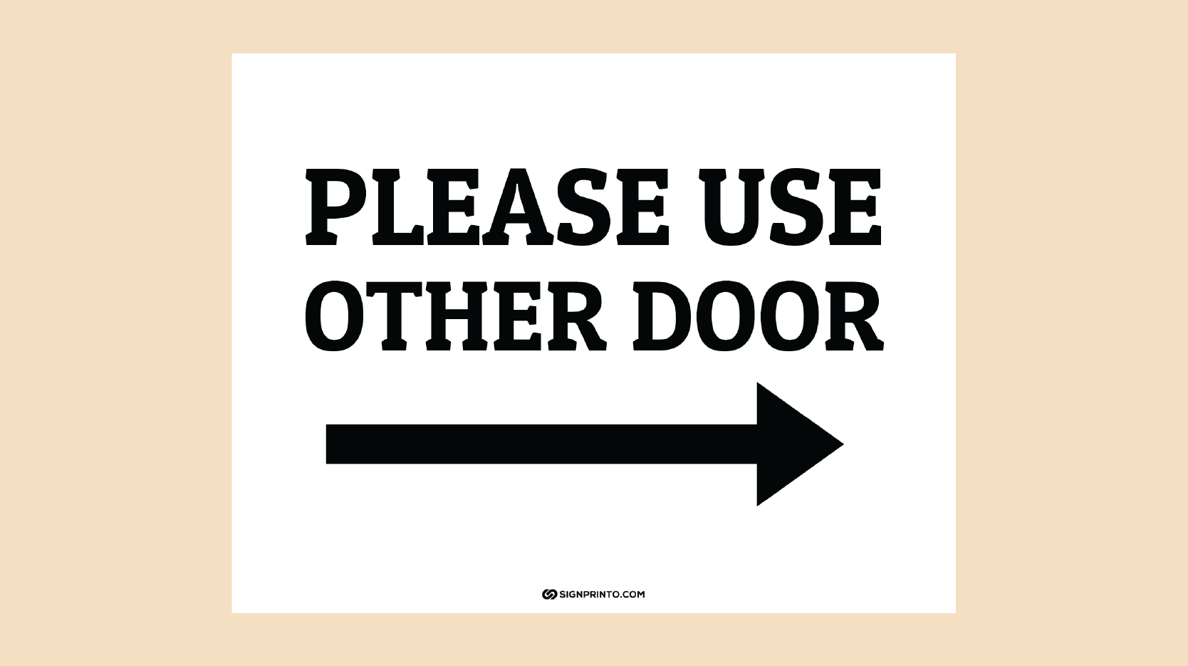 Please Use Other Door Sign Printable PDF FREE