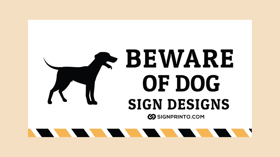 Beware Of Dog Sign - Free Printable PDF Download