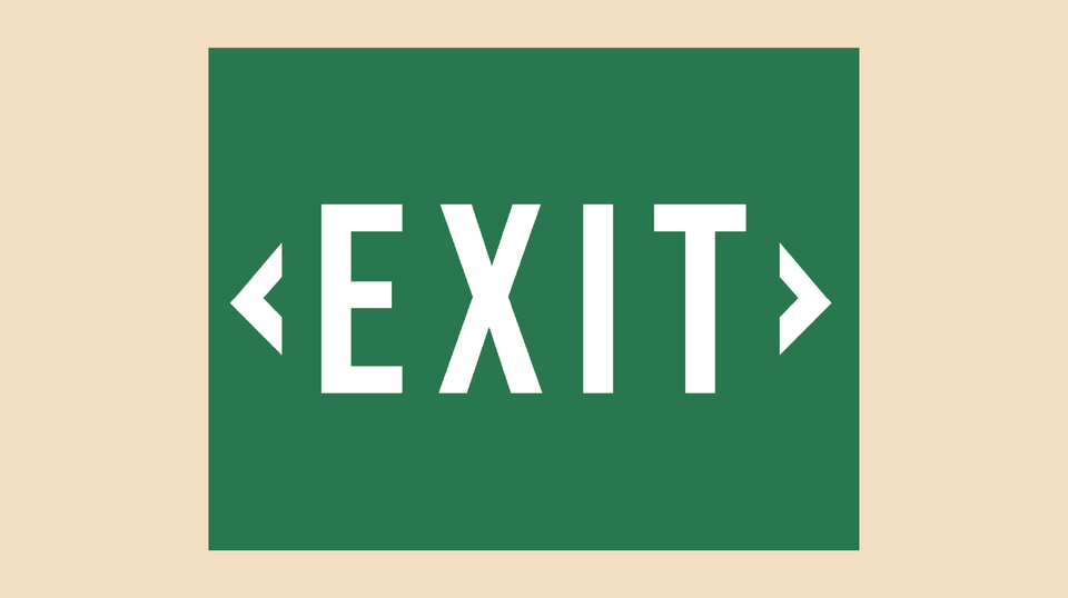 Free Printable Exit Sign [PDF]