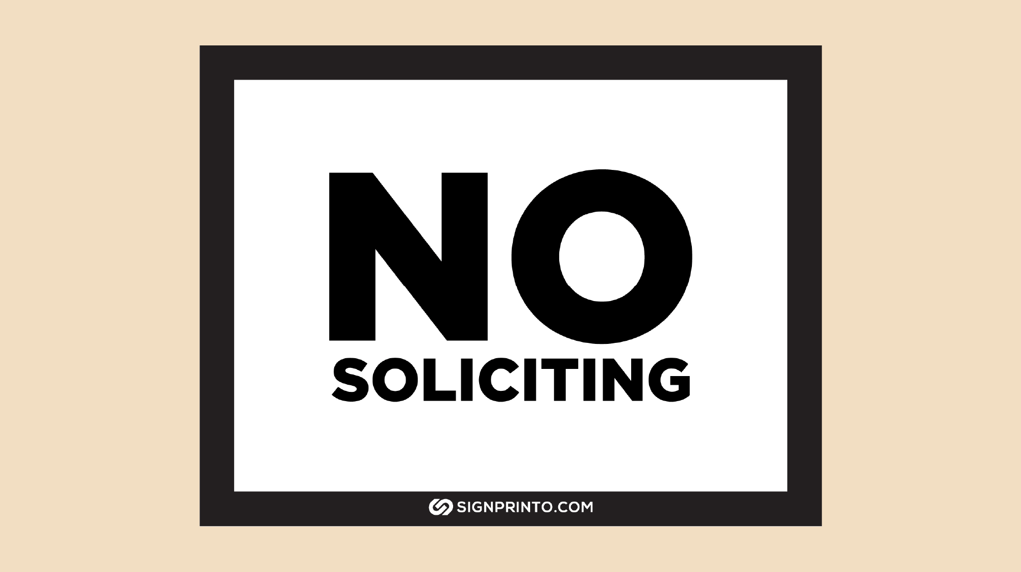 Download No Soliciting Sign Free Printable PDF