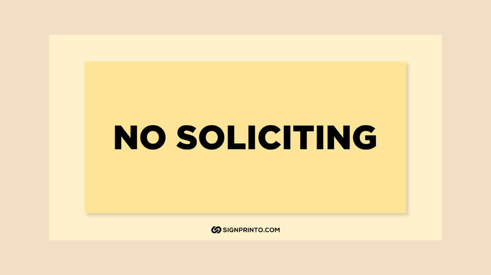 No Soliciting Sign- Respect Our Privacy - Download Free Printable PDF