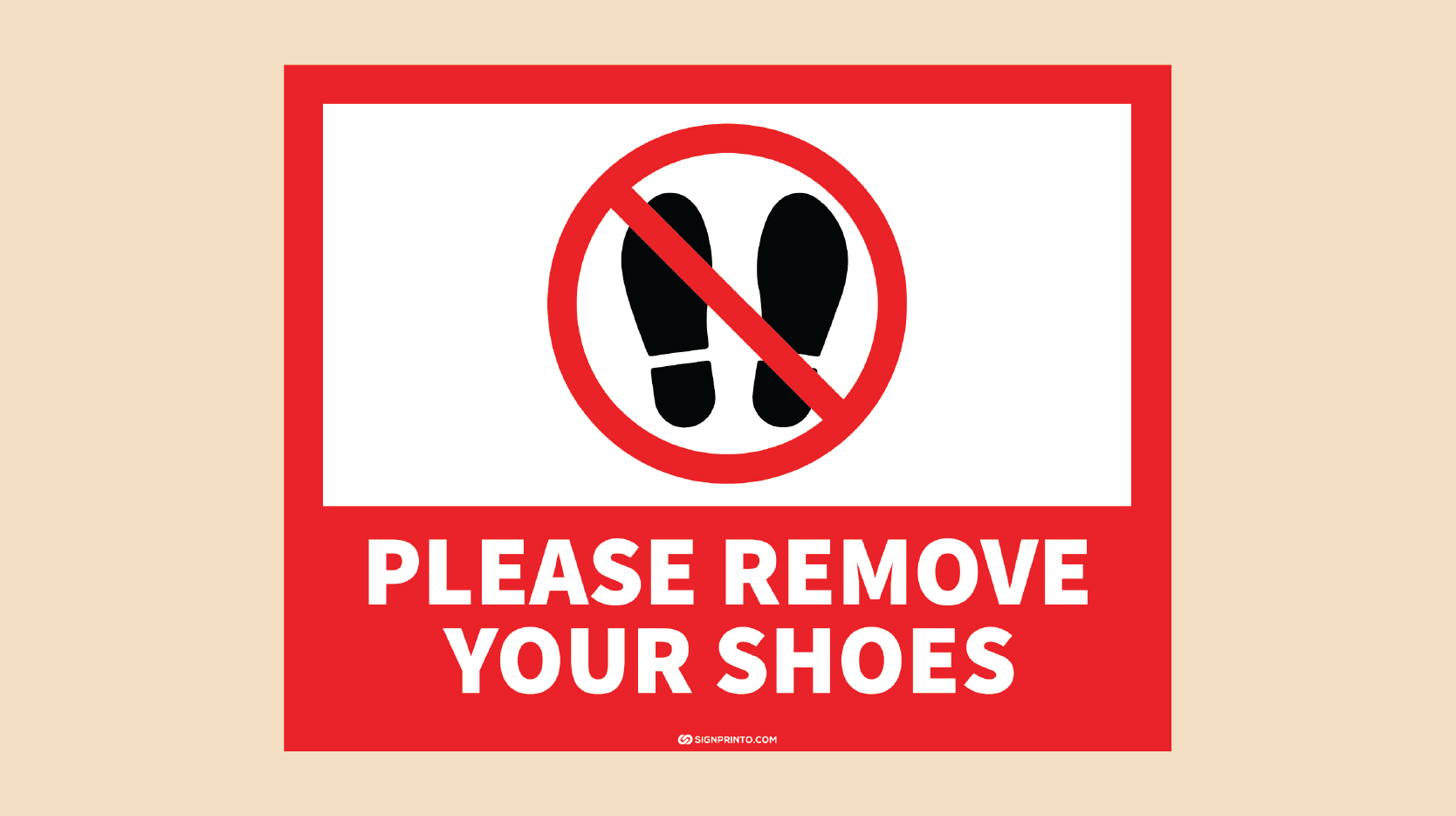 Please Remove Your Shoes Sign Printable PDF