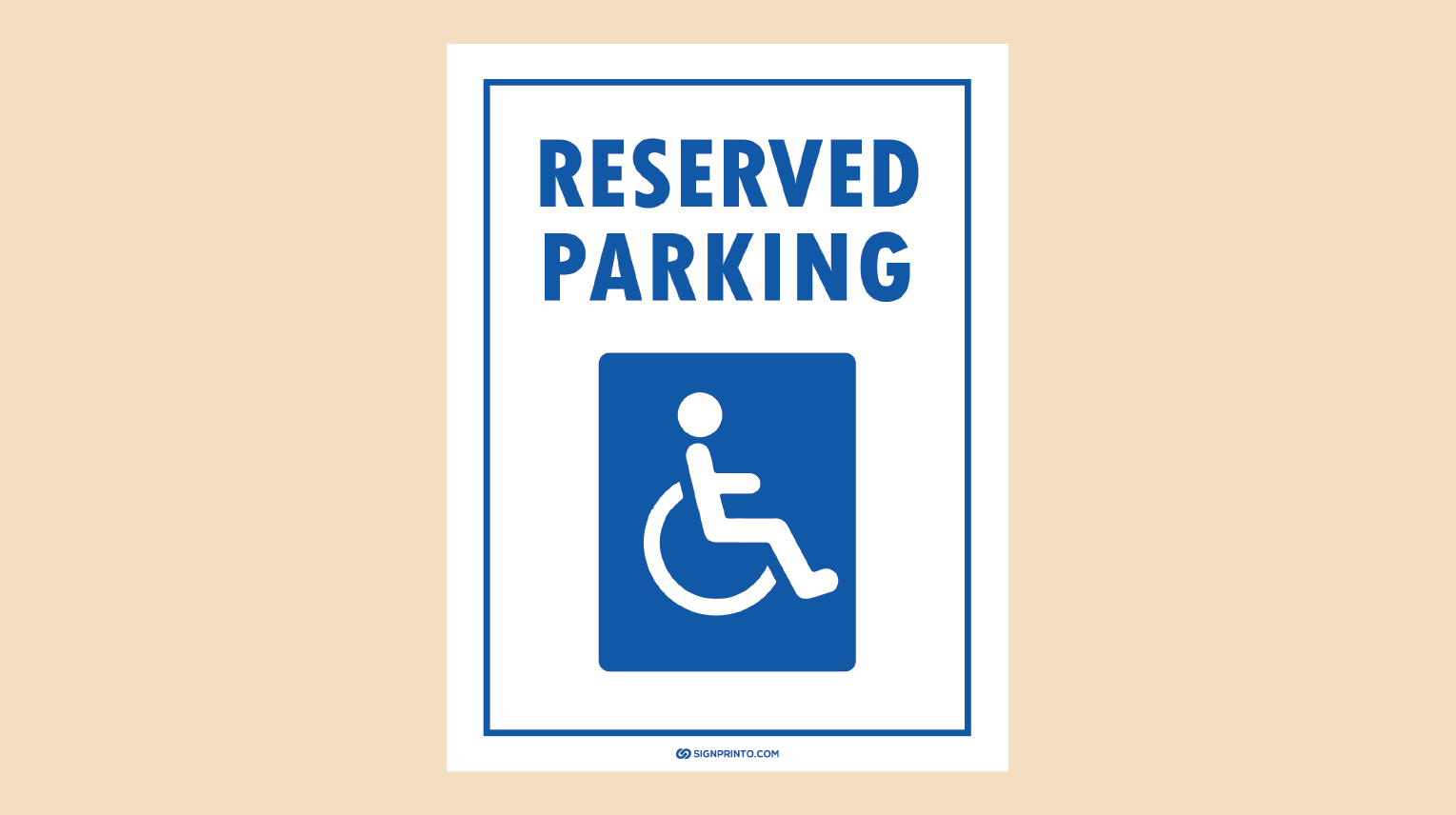 Handicap Parking Sign[Free Printable PDF]
