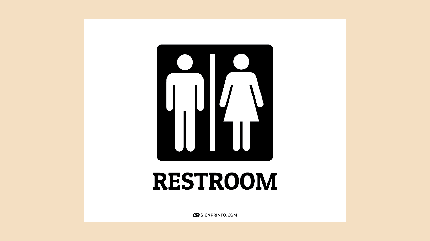 Restroom Sign Free Printable PDF