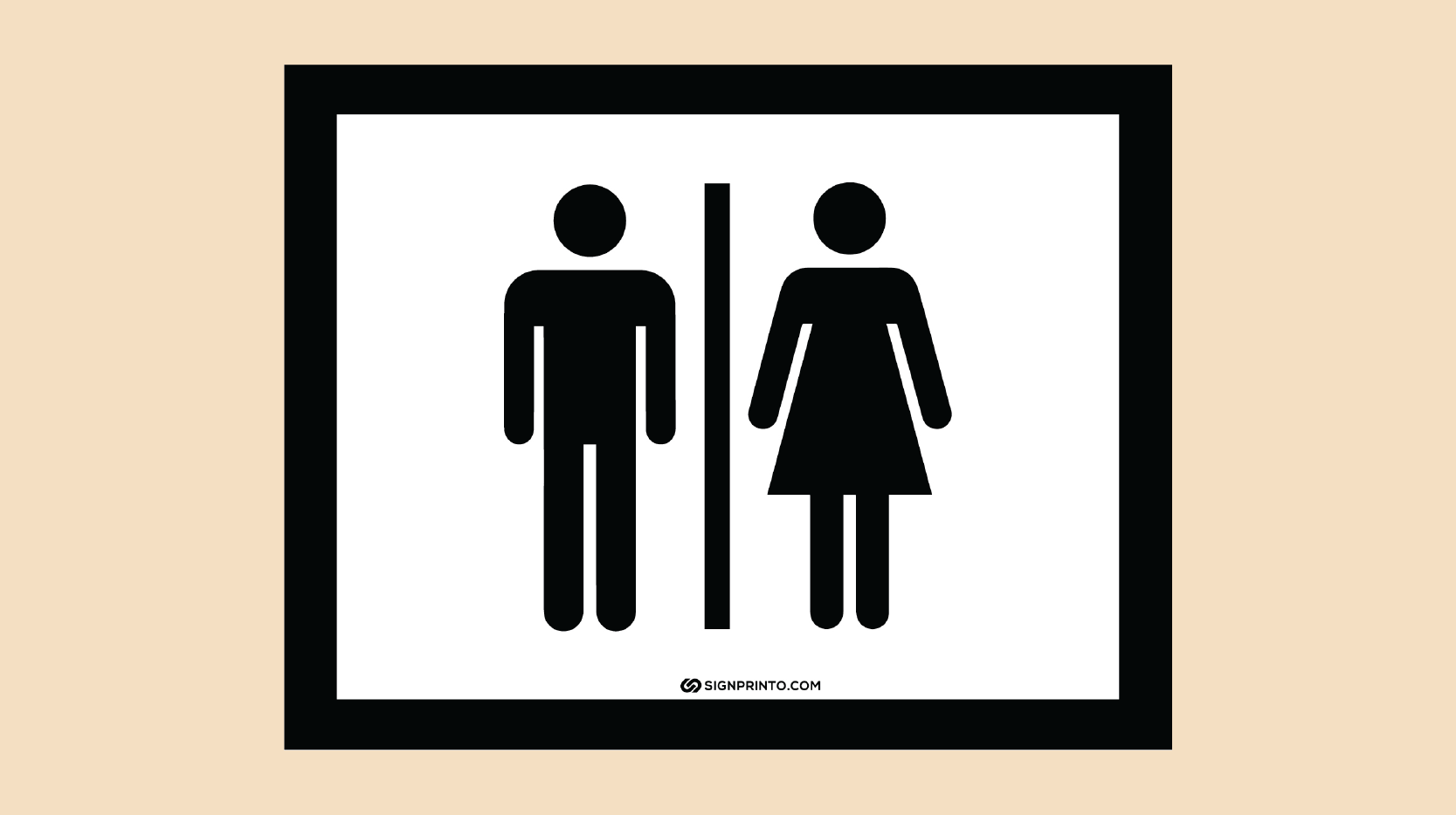 Printable Toilet Sign PDF