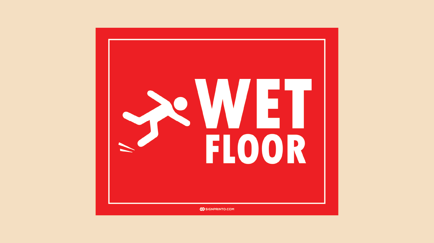 Free Printable Wet Floor Sign PDF